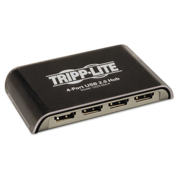 Tripp Lite Usb 2.0 Hub, 4 Ports, Black-silver freeshipping - TVN Wholesale